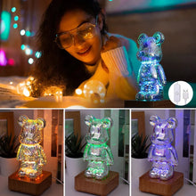 Charger l&#39;image dans la galerie, Veilleuse Ours multicolore
