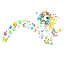 Charger l&#39;image dans la galerie, Stickers Fluorescents Licornes
