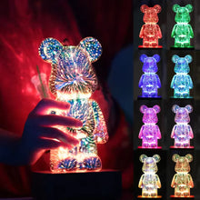 Charger l&#39;image dans la galerie, Veilleuse Ours multicolore
