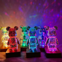 Charger l&#39;image dans la galerie, Veilleuse Ours multicolore
